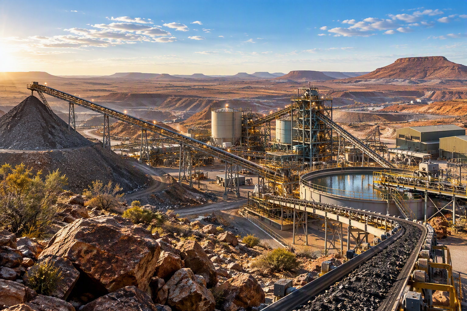 Mining and processing operation